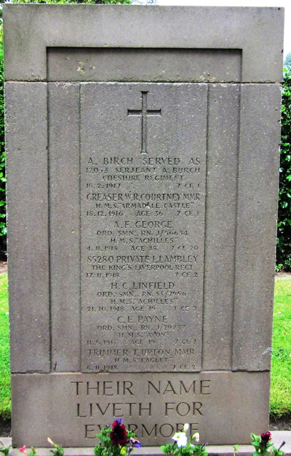 RAKE LANE CEMETERY BRITISH LEGION WW1 STONE OF REMEMBRANCE - War ...