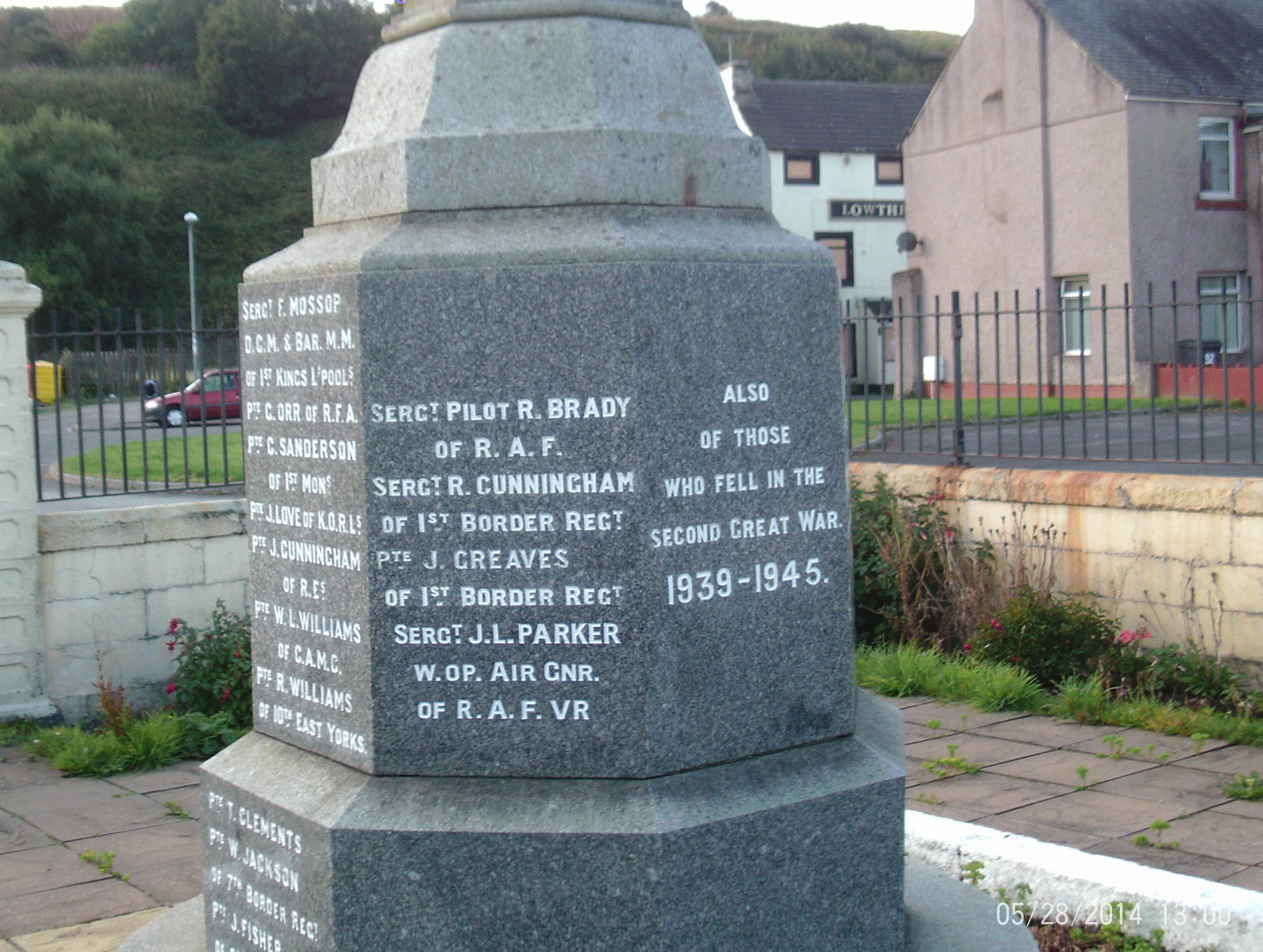 Parton And Moresby War Memorials Online