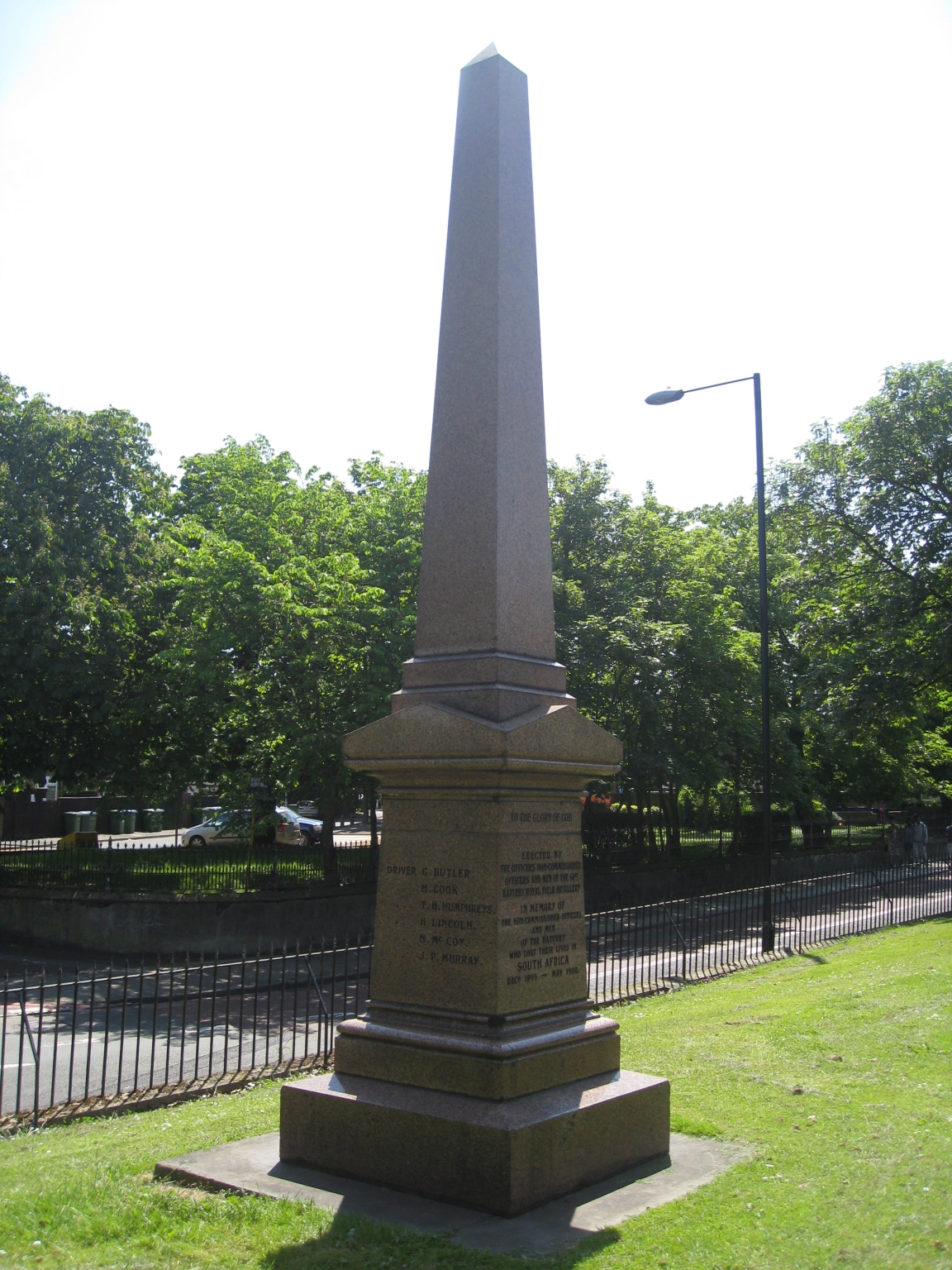 61ST BATTERY RFA - BOER - War Memorials Online