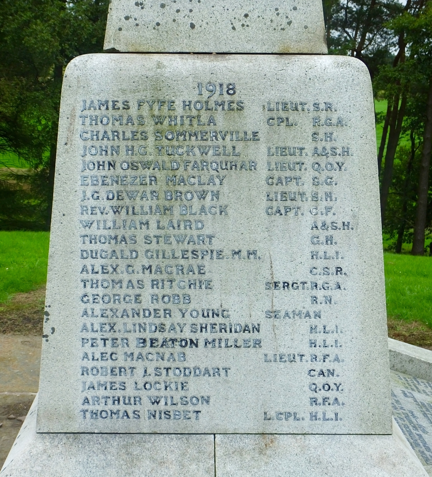 Kilmacolm Cross - War Memorials Online