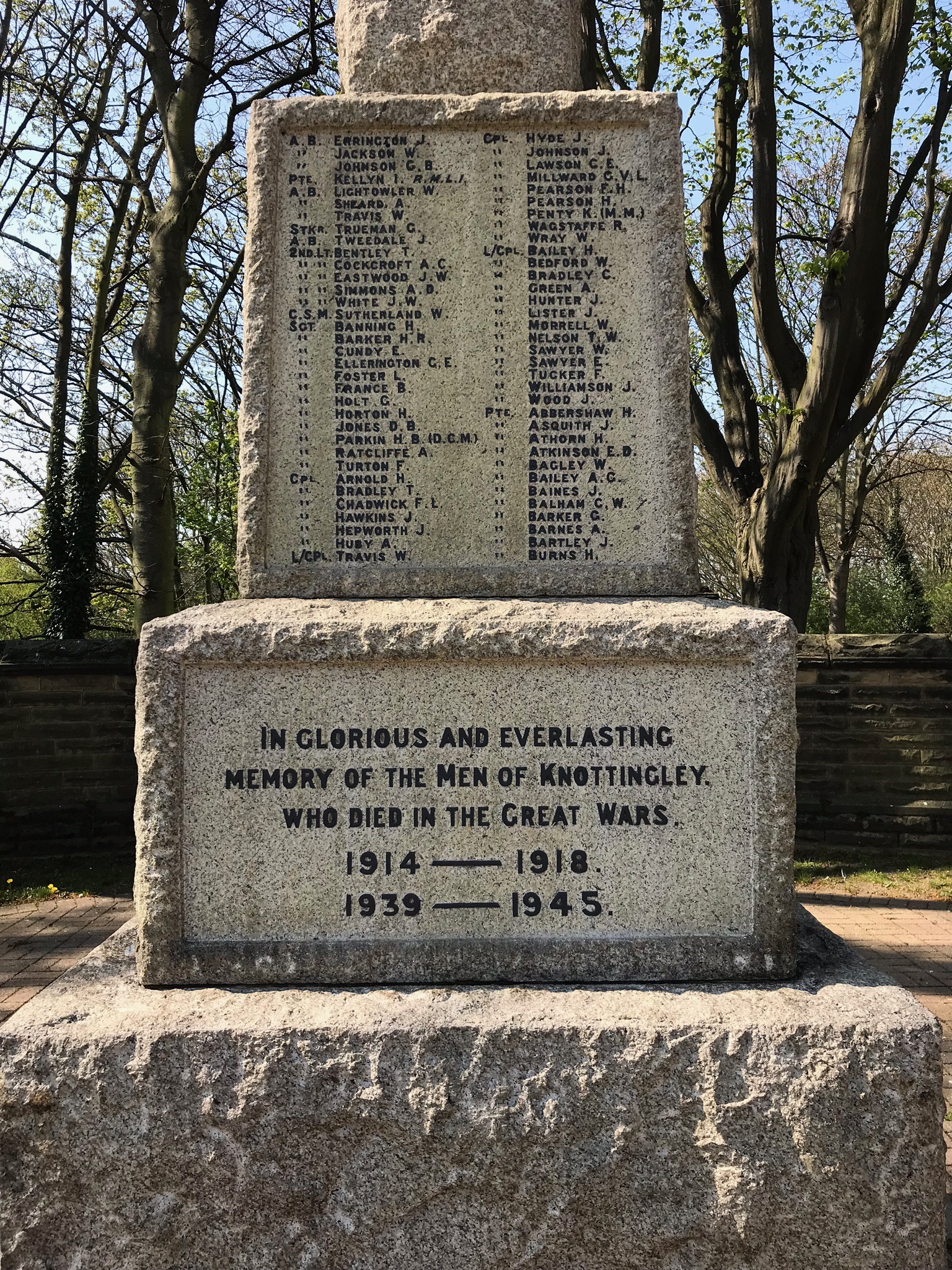 Township Of Knottingley War Memorial - War Memorials Online