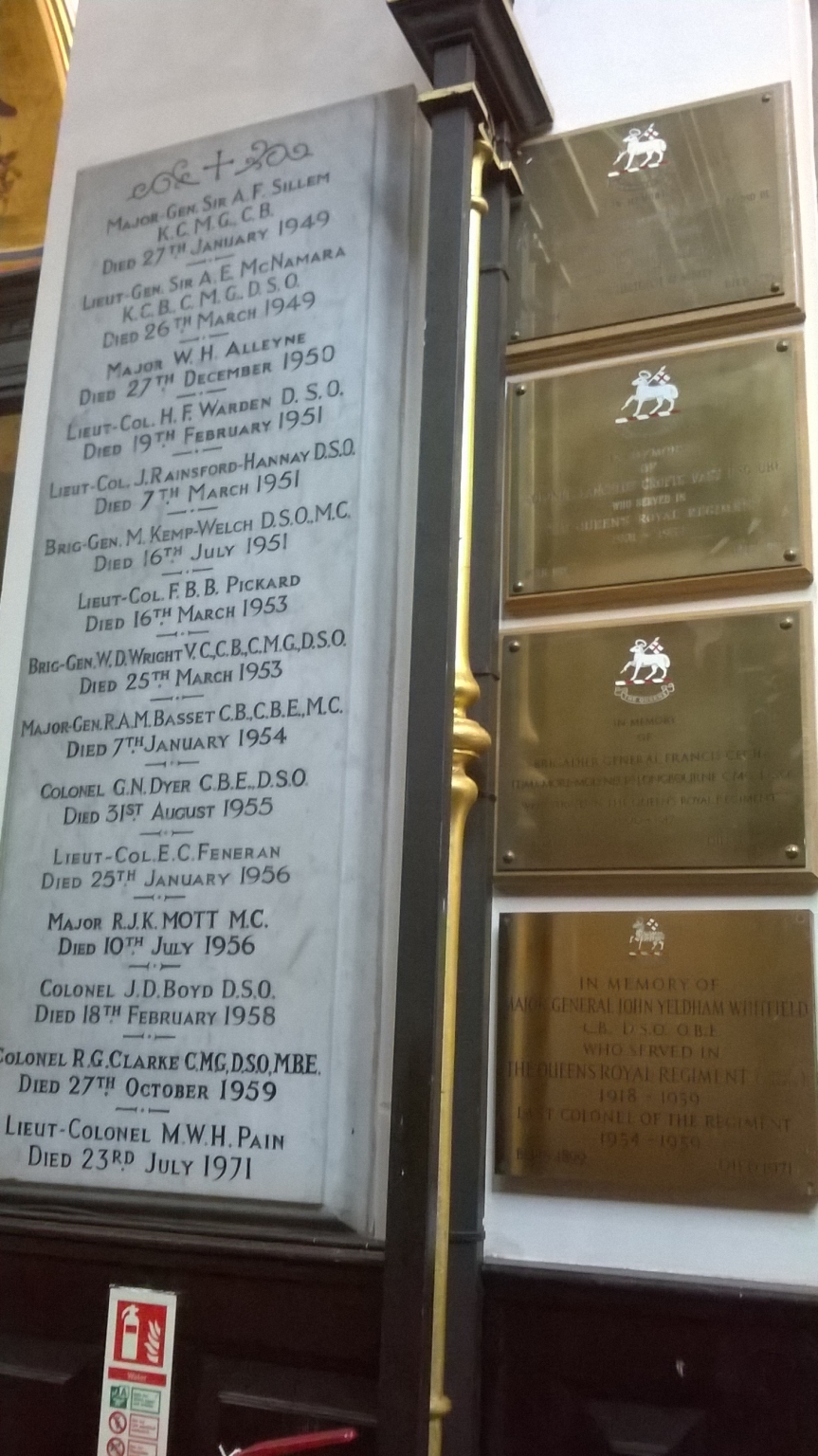 The Chapel Of The Queen S Royal Regiment War Memorials Online