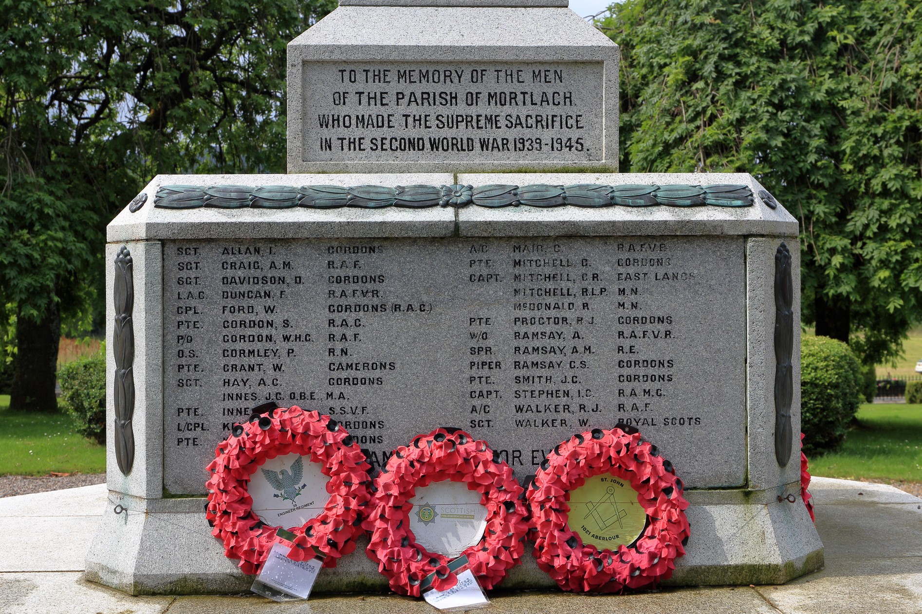 Mortlach Parishioners Dufftown War Memorials Online