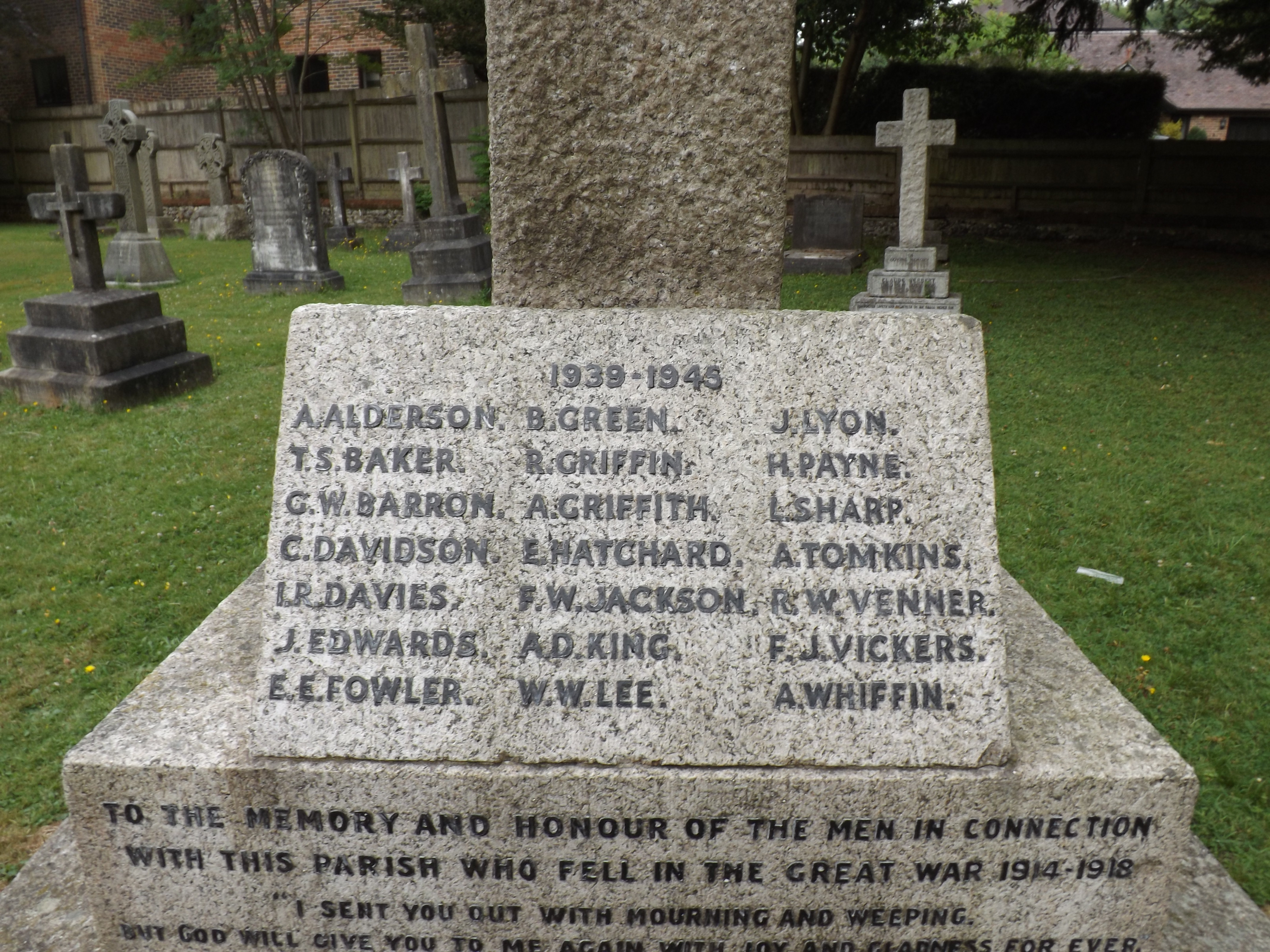 Whyteleafe Calvary War Memorials Online