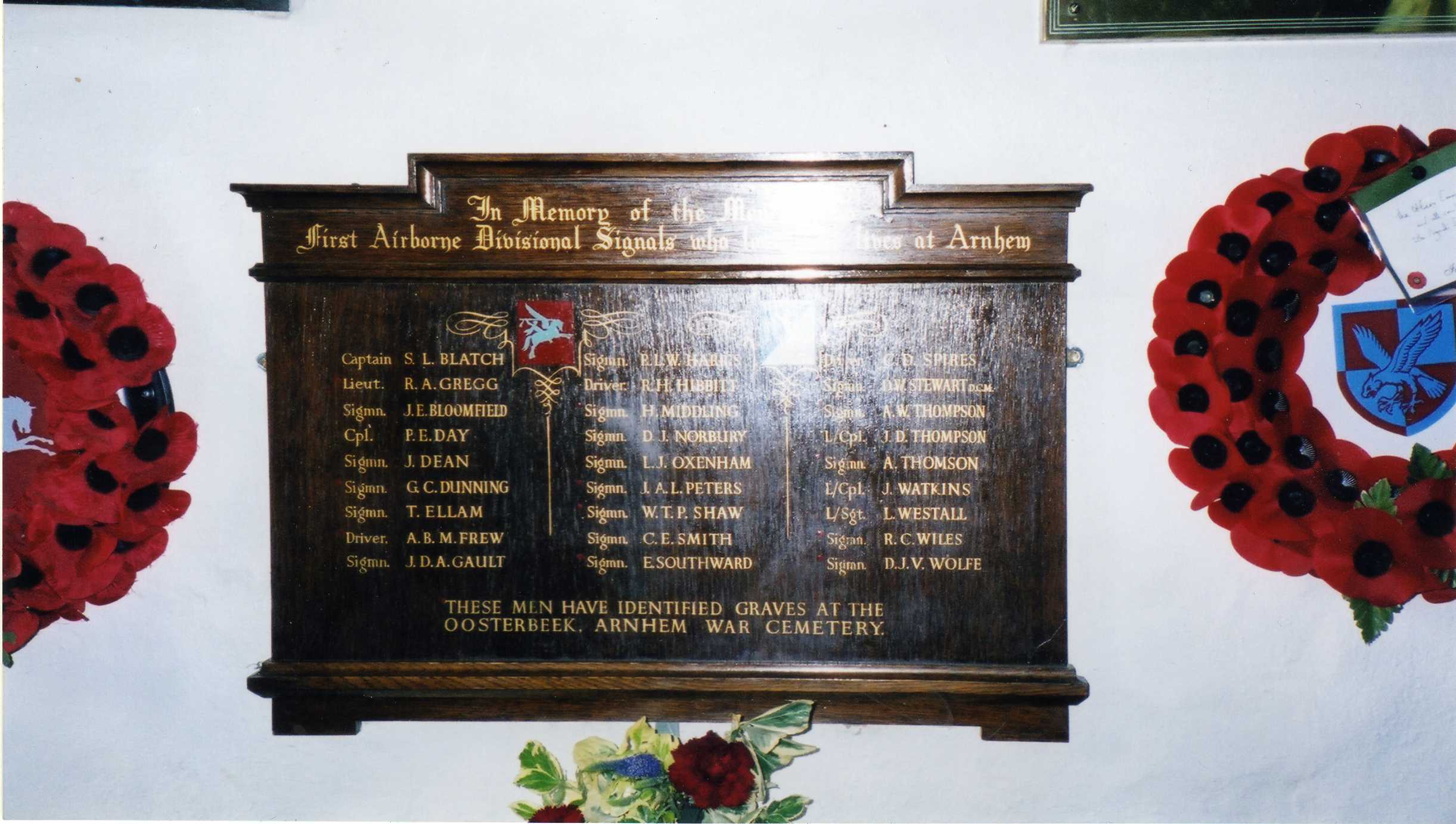 1st Airborne Division Signals Oosterbeek Cemetery Burials War Memorials Online